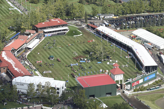 Aerial View of Spruce Meadows.