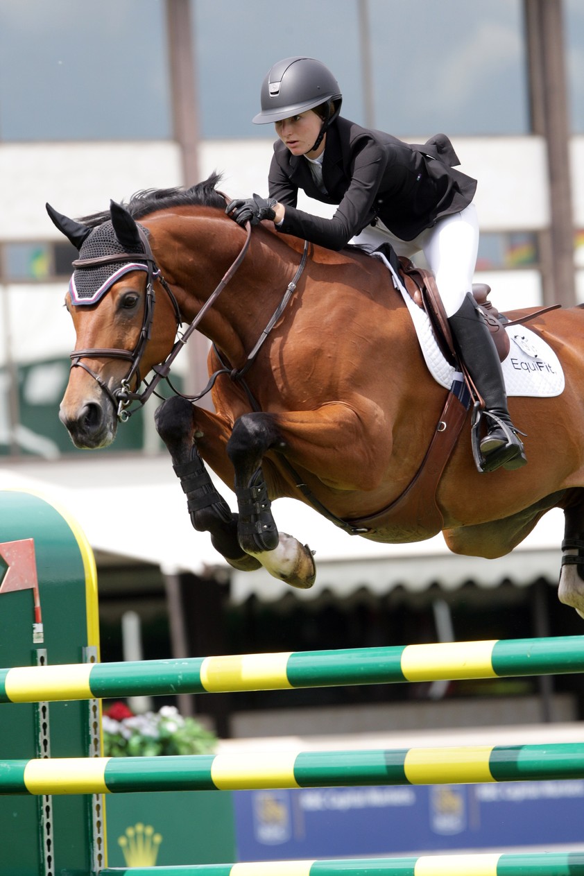 Lucy Deslauriers at Spruce Meadows (Photo: Douglas Sinclair)