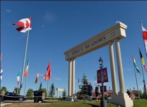 Entrance to Spruce Meadows