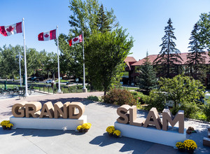 Calgary, Alta  Sep, 6, 2022 Preparing for the Masters.  Spruce Meadows Masters. Mike Sturk photo.