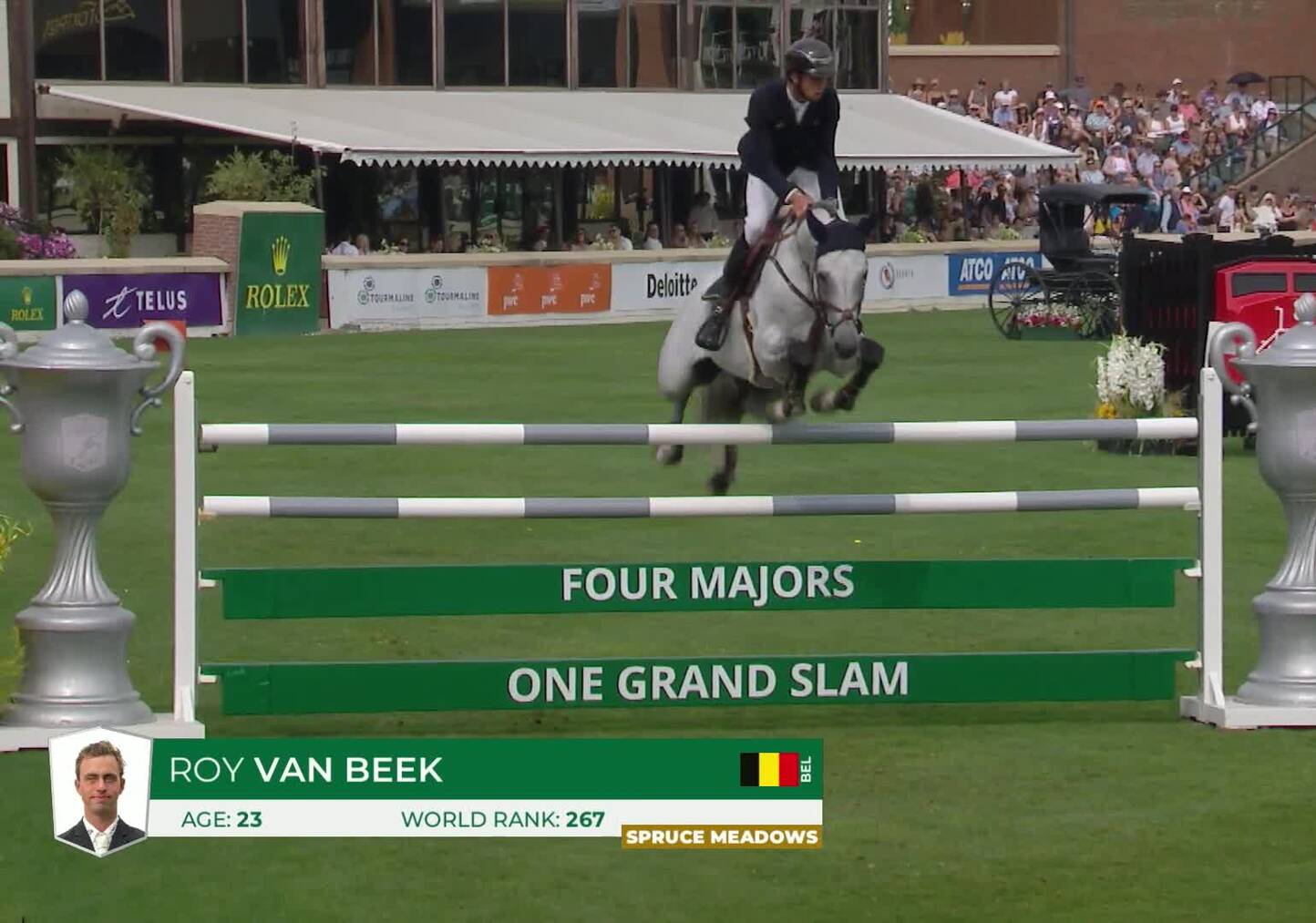 Roy Van Beek With Cavoiro H Old CSIO5 Spruce Meadows Masters 