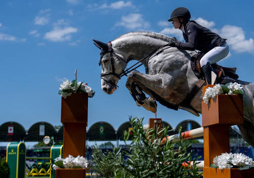 Sophie Hinners (GER) in competition with Iron Dames Singclair in the Prize of Soers