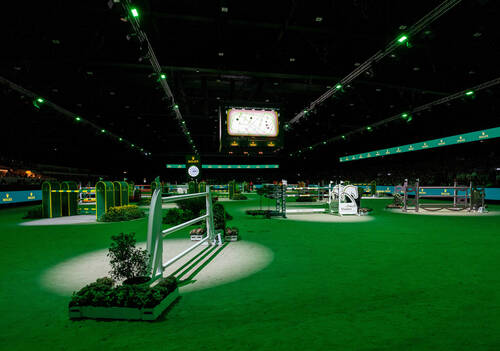 Main arena ahead of the Grand Prix, ©Rolex Grand Slam/Tom Lovelock
