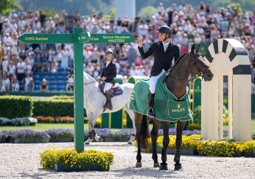 Richard Vogel (GER) following victory in the Rolex Grand Prix