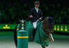 Simon Delestre (FRA) with Cayman Jolly Jumper following victory in the Rolex Grand Prix