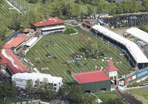 Aerial View of Spruce Meadows.