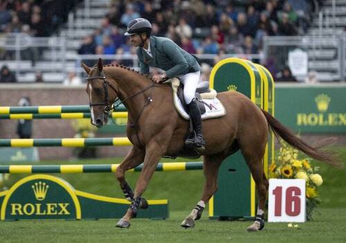 Steve Guerdat at the 2026 Spruce Meadows 'Masters' - Rolex Grand Slam/Tom Lovelock