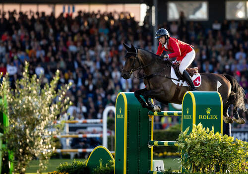 Marftin Fuchs riding Commissar Pezi- CHIO Aachen 2024 (Rolex Ashley Neuhof)