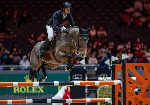 Martin Fuchs (SUI) riding Love de Vie in the Prix du Salève