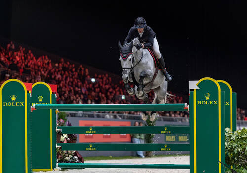 Kevin Staut (FRA) riding Feline de Hus HDC in the UBS Challenge