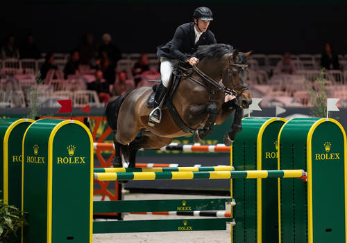 Richard Vogel (GER) riding United Touch S in the Prix Radio Lac