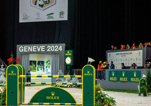 Rolex branded fence during the Prix des Communes Genevoises