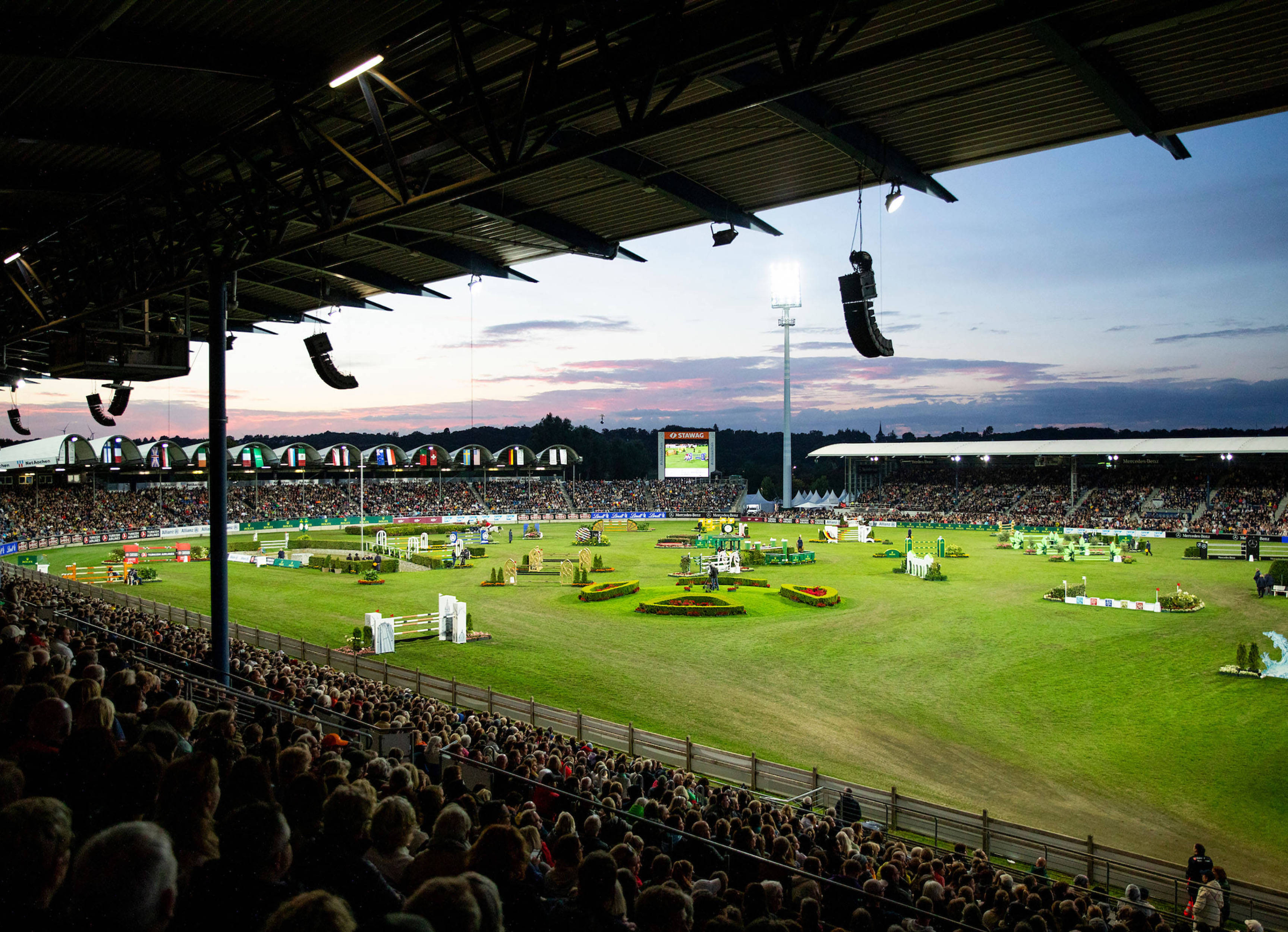 Panorama of the CHIO Aachen main stadium