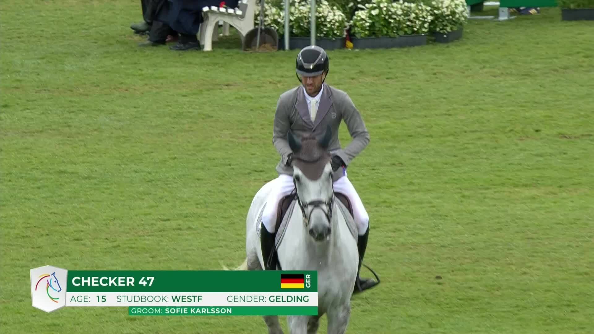 Christian Kukuk with Checker 47 - CSIO5* Aix-la-Chapelle 2025 - Jump-off