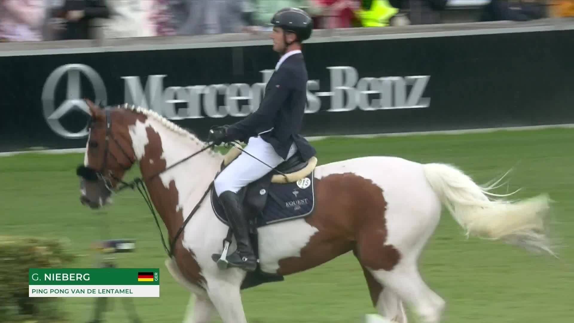 Gerrit Nieberg with Ping Pong Van de Lentamel - CSIO5* Aix-la-Chapelle 2025 - Round 2