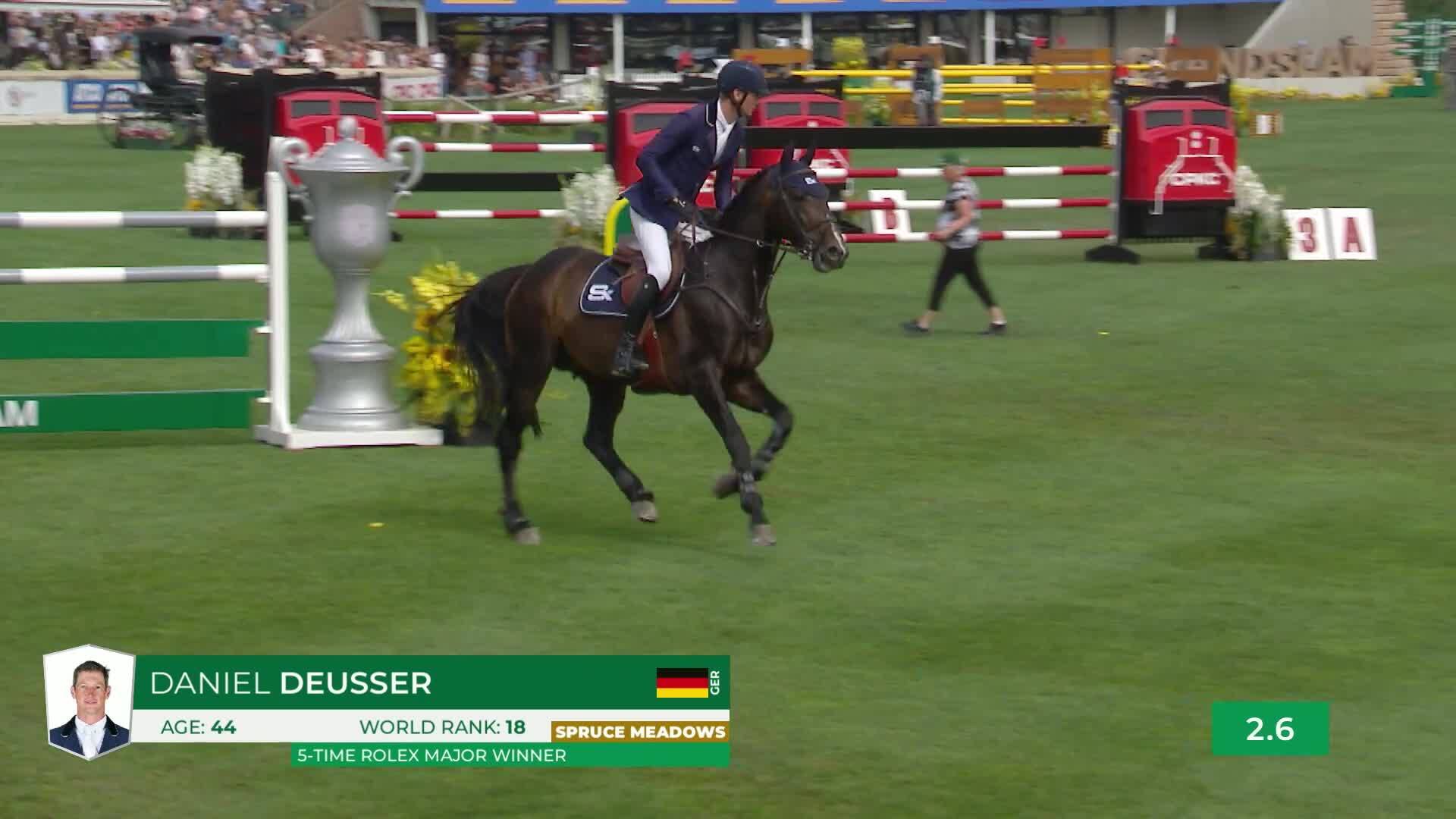 Daniel Deusser with Otello de Guldenboom - CSIO5* Spruce Meadows 'Masters' Tournament 2025 - Round 1