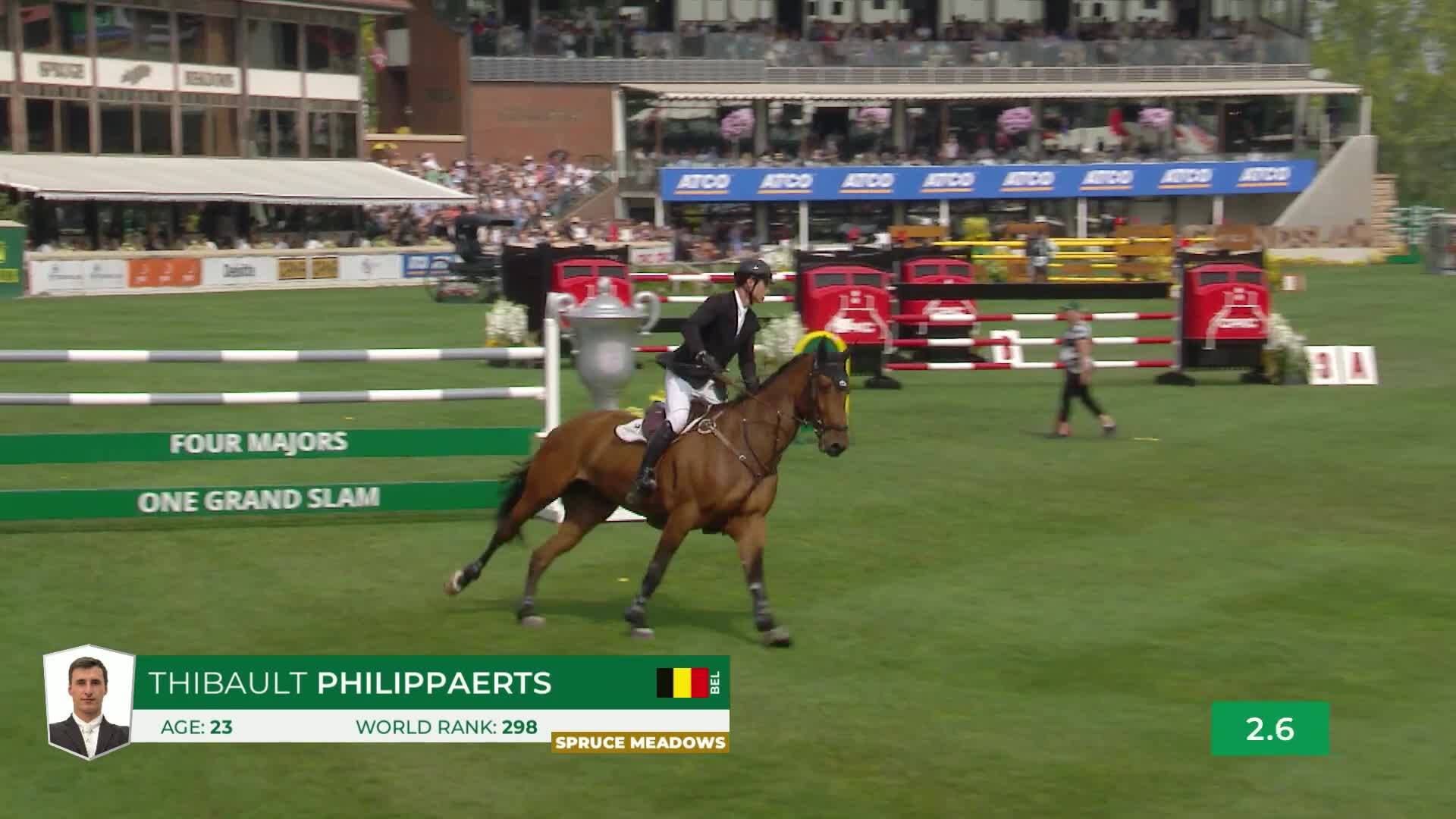Thibault Philippaerts with Lyandro Mdb - CSIO5* Spruce Meadows 'Masters' Tournament 2025 - Round 1