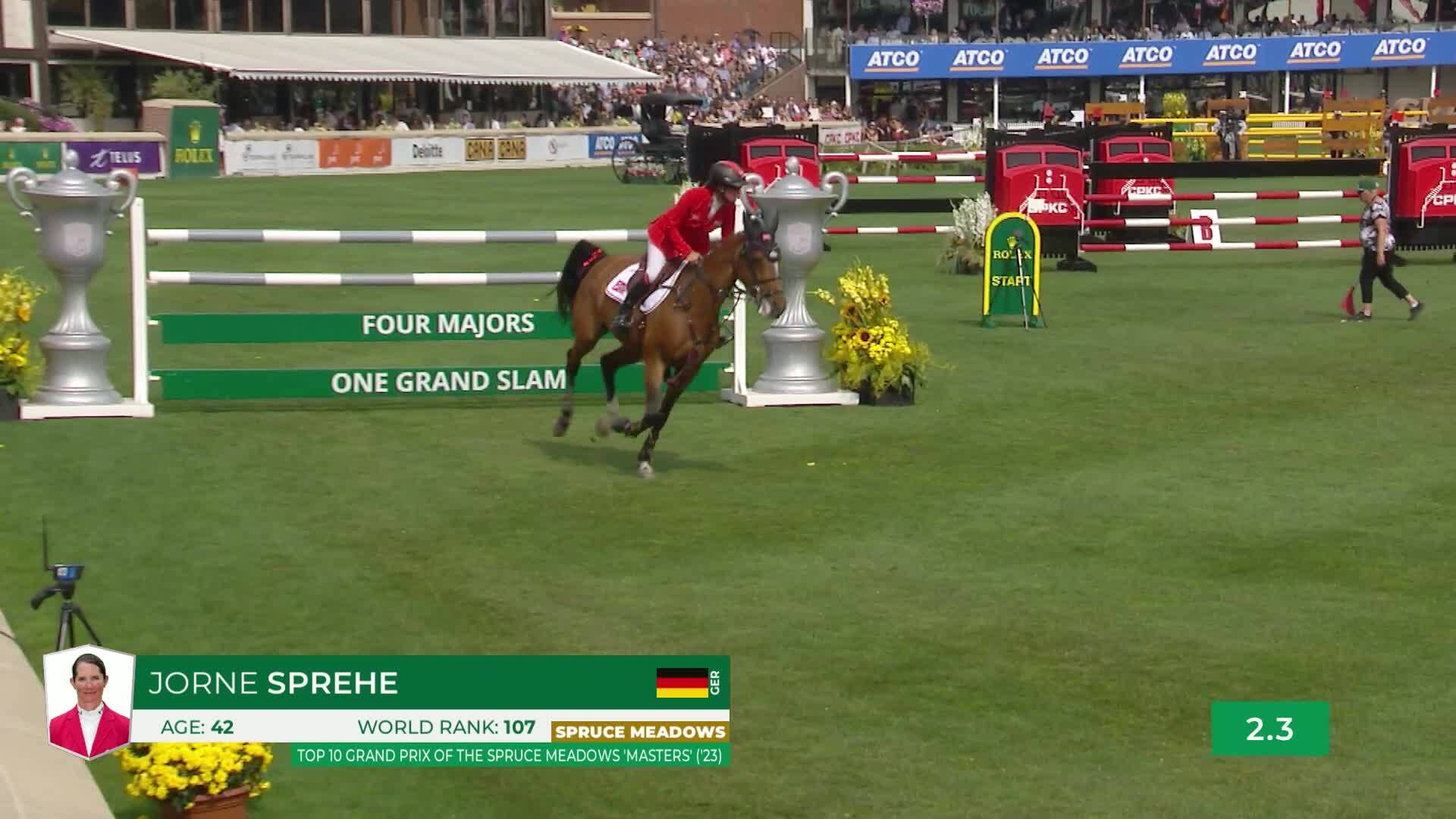Jorne Sprehe with Sprehe Hot Easy - CSIO5* Spruce Meadows 'Masters' Tournament 2025 - Round 1