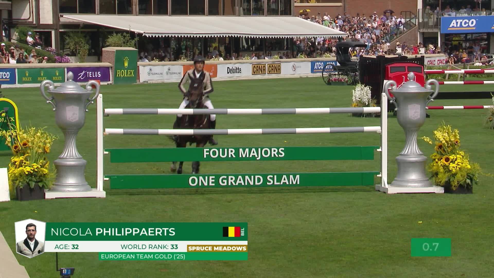 Nicola Philippaerts with Katanga V/h Dingeshof - CSIO5* Spruce Meadows 'Masters' Tournament 2025 - Round 1