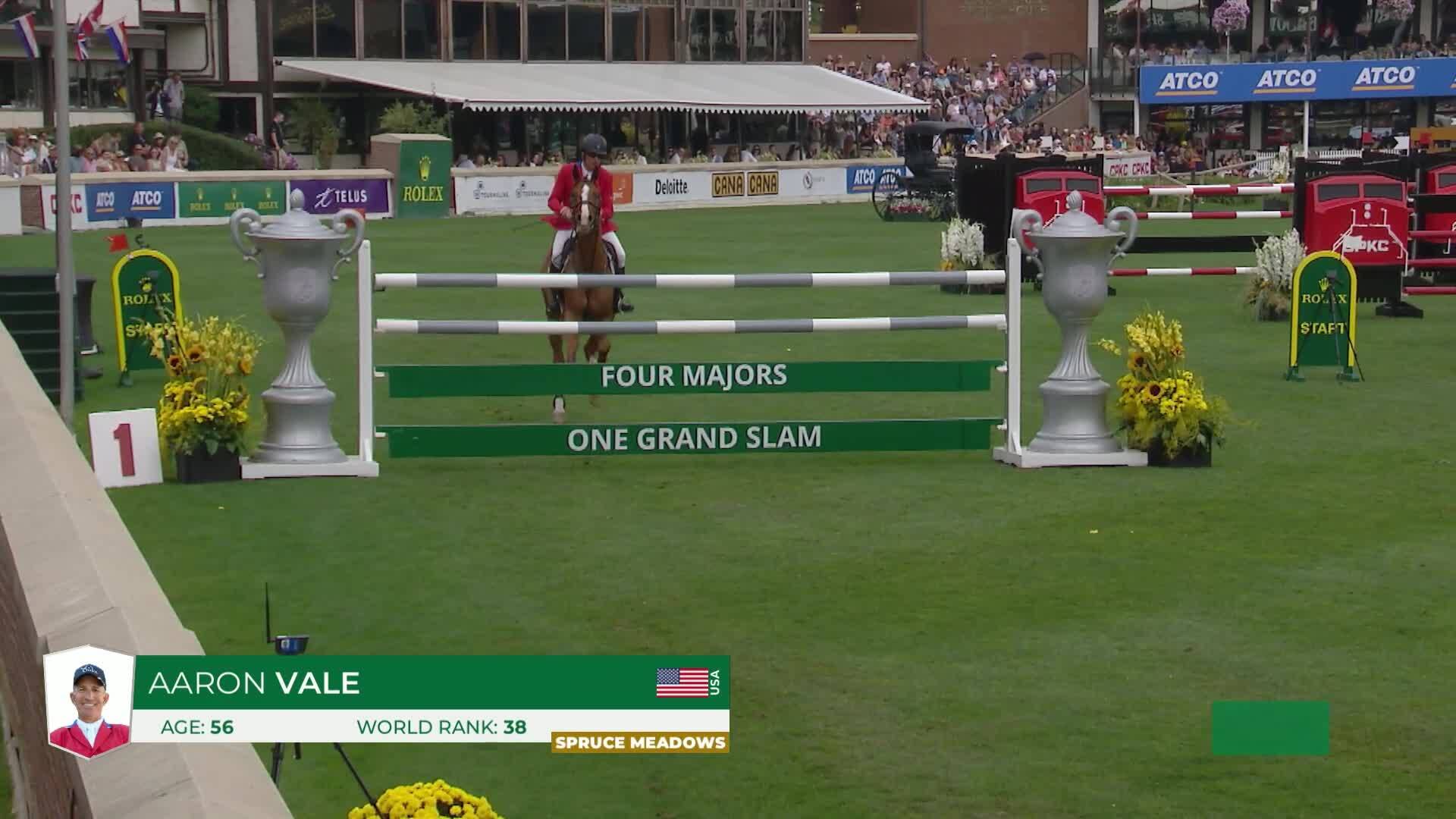 Aaron Vale with Carissimo 25 - CSIO5* Spruce Meadows 'Masters' Tournament 2025 - Round 1