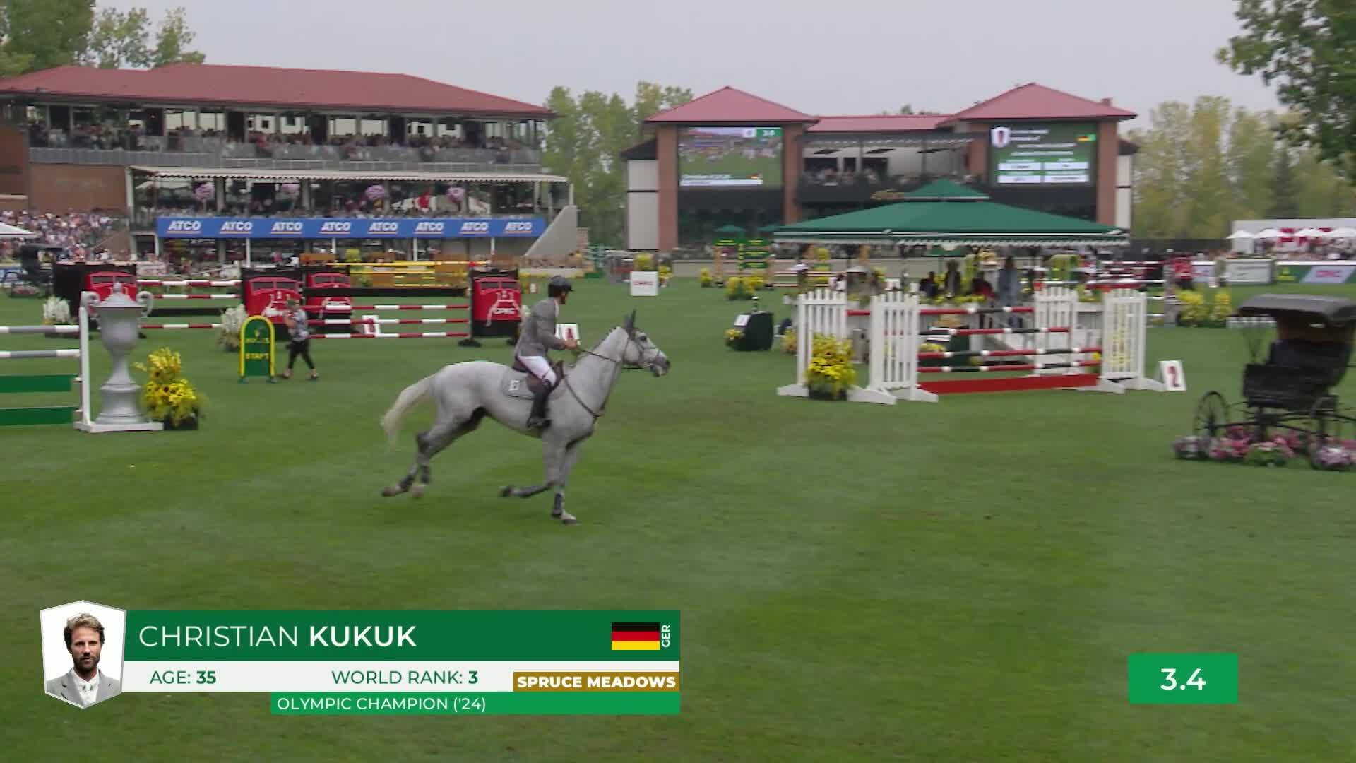 Christian Kukuk with Checker 47 - CSIO5* Spruce Meadows 'Masters' Tournament 2025 - Round 1