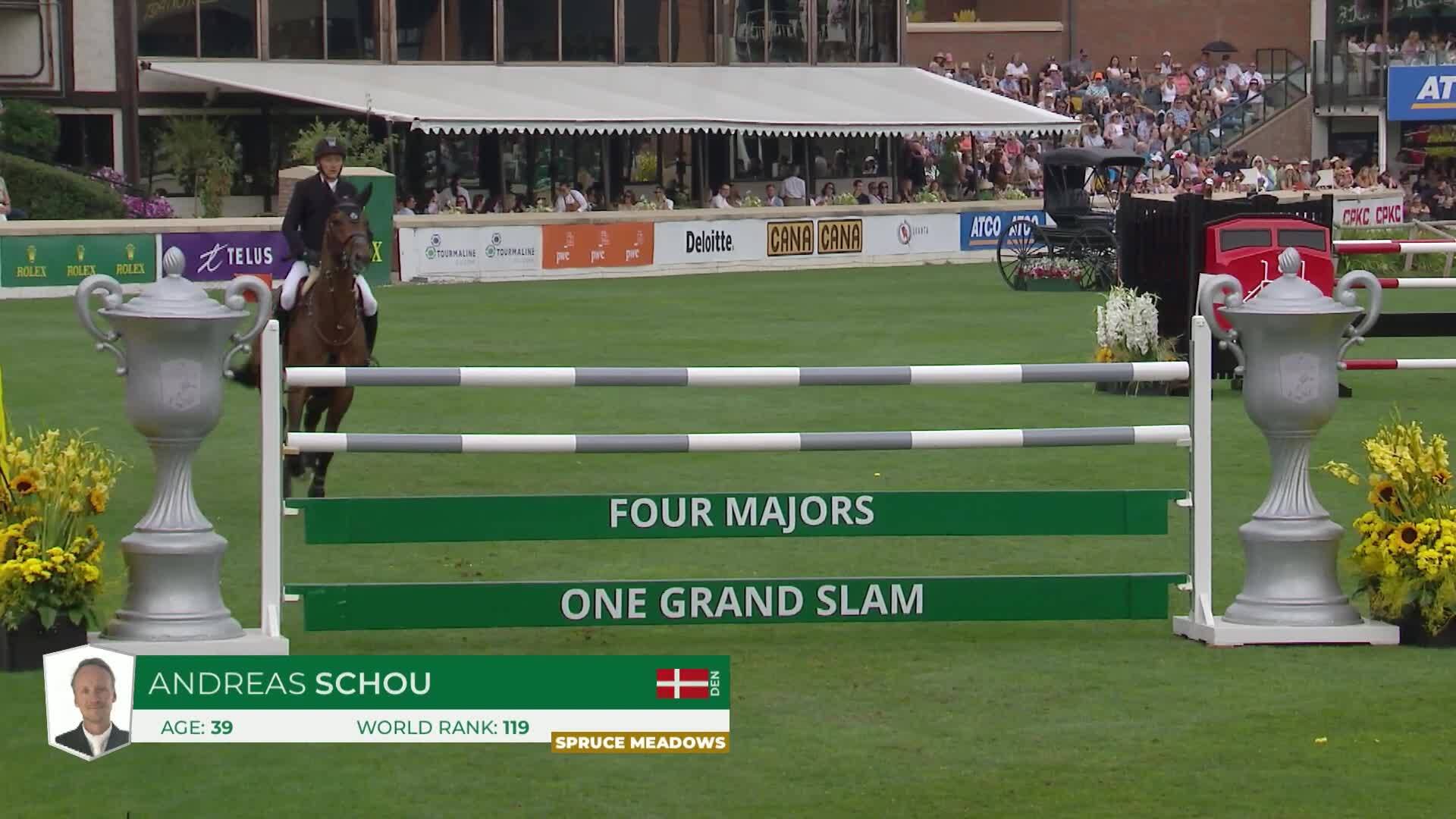 Andreas Schou with Napoli Vh Nederassenthof - CSIO5* Spruce Meadows 'Masters' Tournament 2025 - Round 1