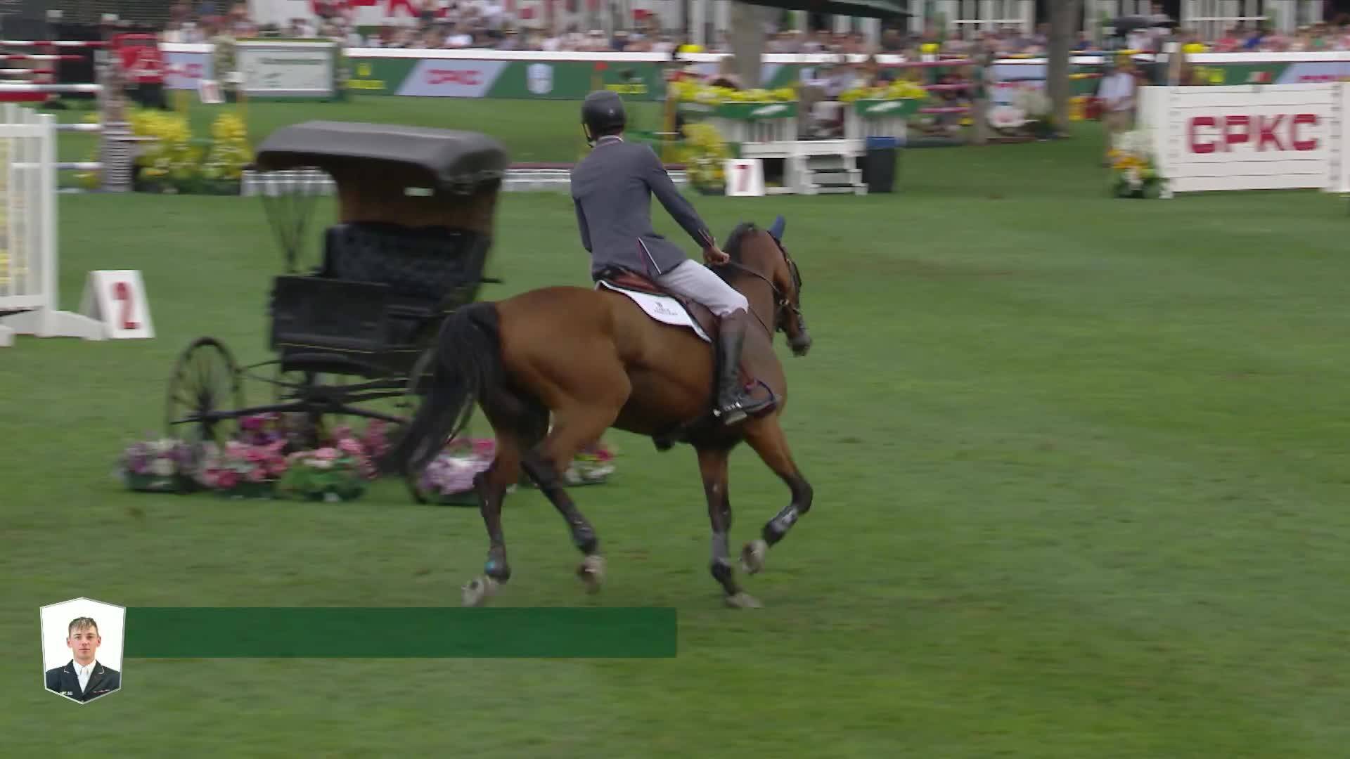 Joseph Stockdale with Its Confidential - CSIO5* Spruce Meadows 'Masters' Tournament 2025 - Round 1