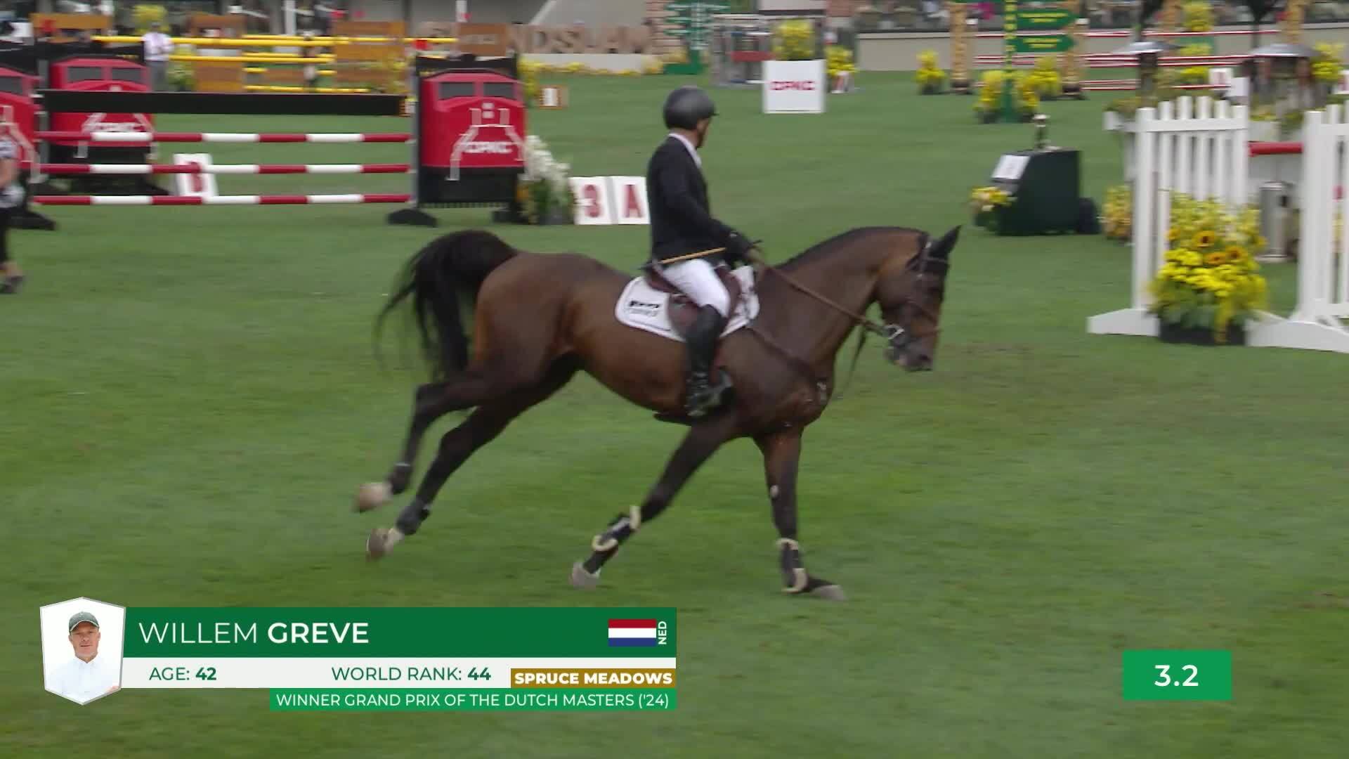 Willem Greve with Grandorado Tn N.O.P. - CSIO5* Spruce Meadows 'Masters' Tournament 2025 - Round 1