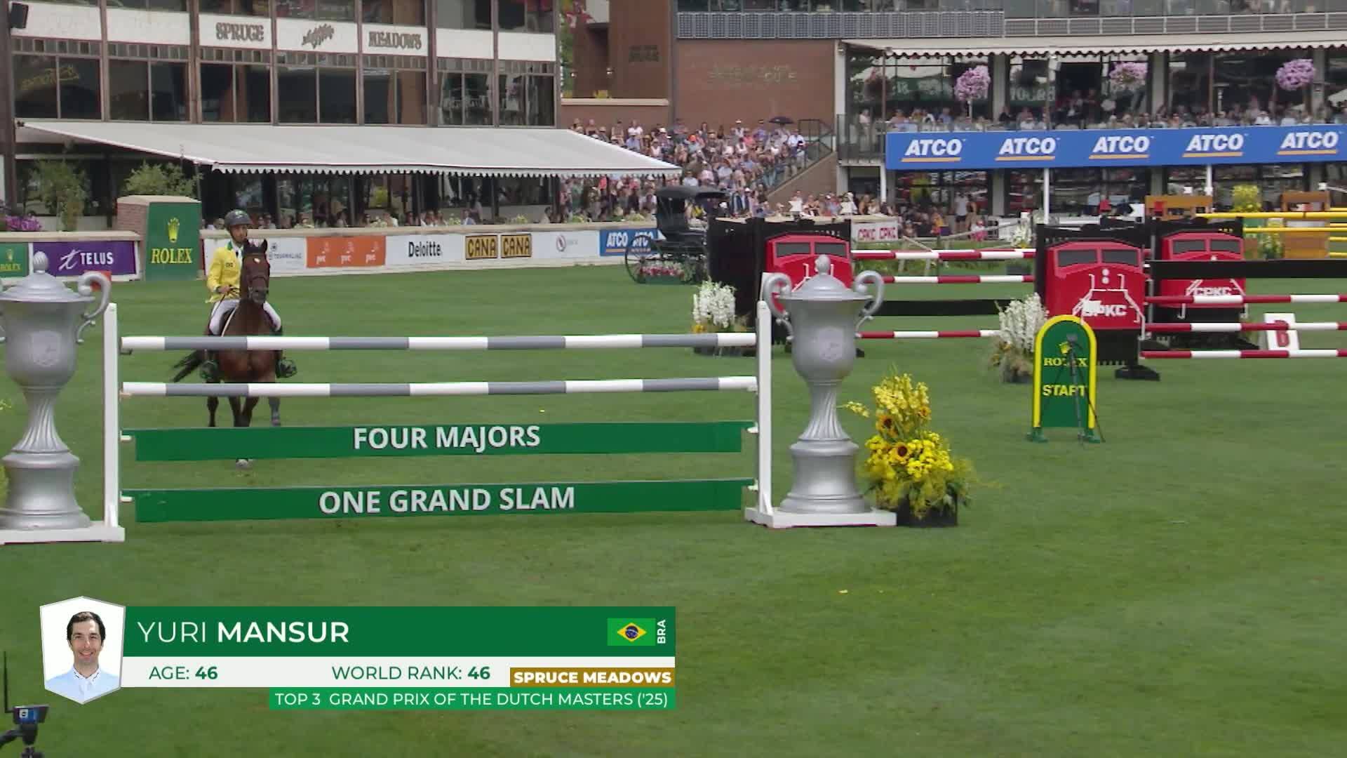 Yuri Mansur with Qh Alfons Santo Antonio - CSIO5* Spruce Meadows 'Masters' Tournament 2025 - Round 1