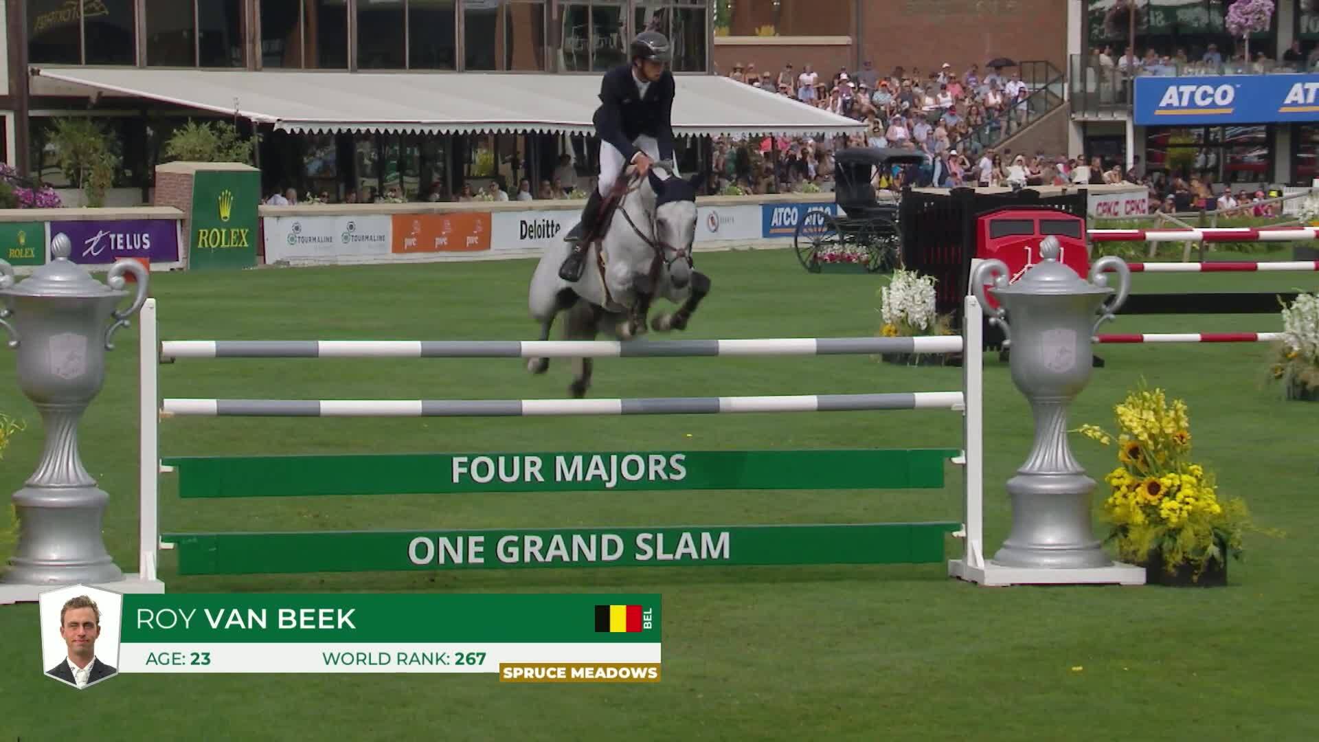 Roy Van Beek with Cavoiro - H Old - CSIO5* Spruce Meadows 'Masters' Tournament 2025 - Round 1