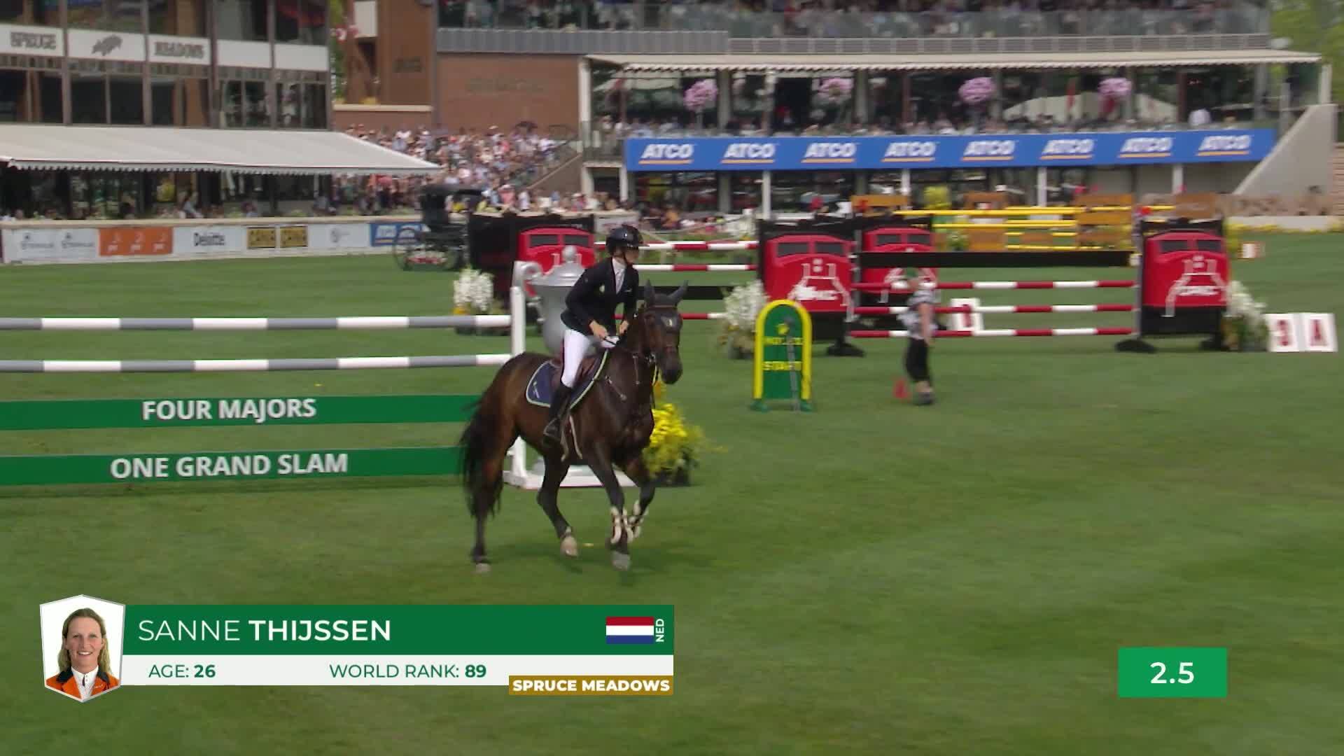 Sanne Thijssen with Cupcake Z - CSIO5* Spruce Meadows 'Masters' Tournament 2025 - Round 1
