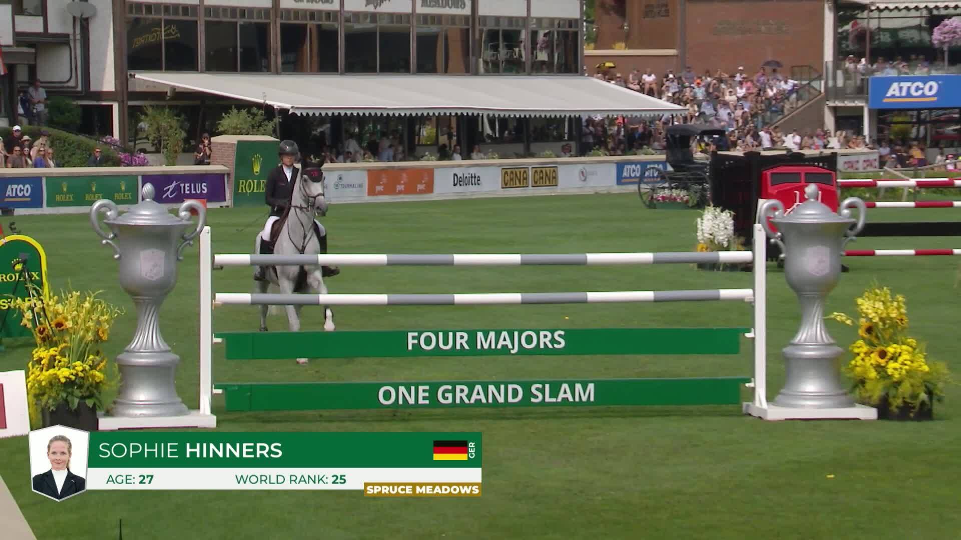 Sophie Hinners with Iron Dames My Prins - CSIO5* Spruce Meadows 'Masters' Tournament 2025 - Round 1