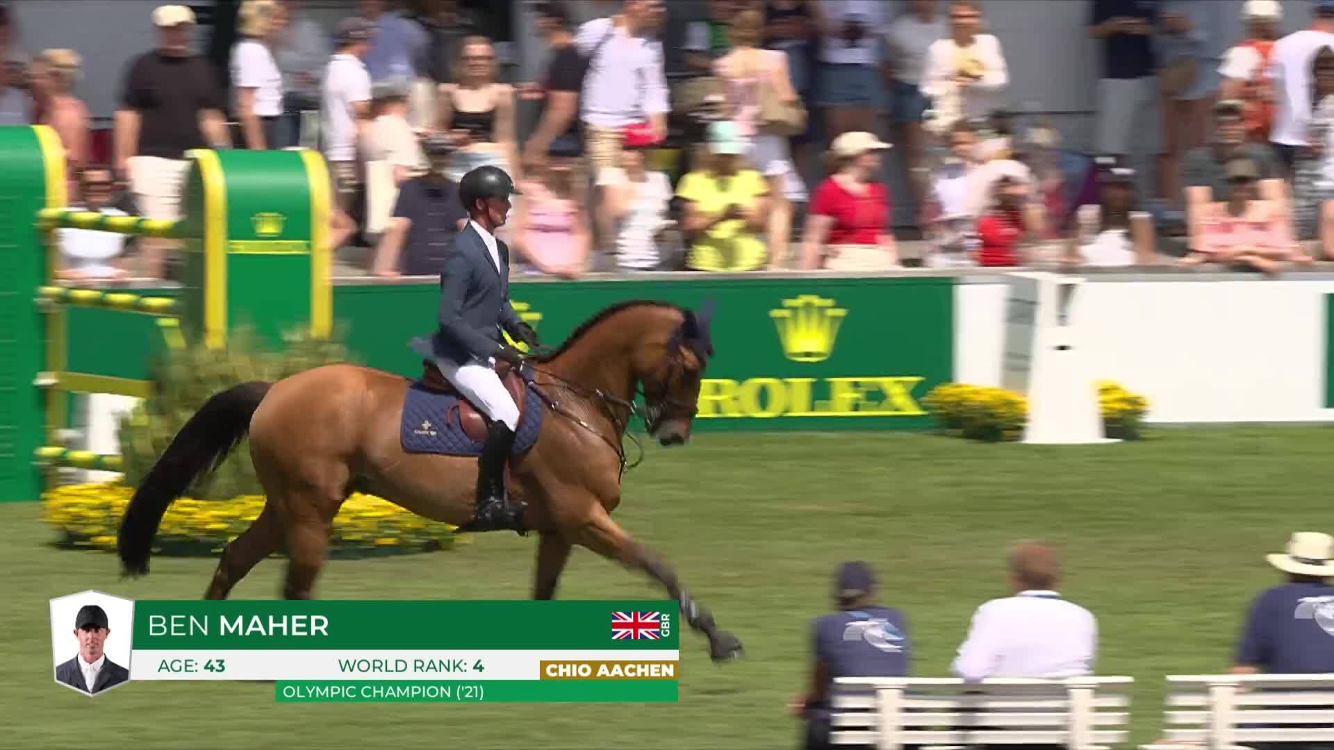 Ben Maher with Enjeu de Grisien - TSCHIO Aachen 2026 - Round 1