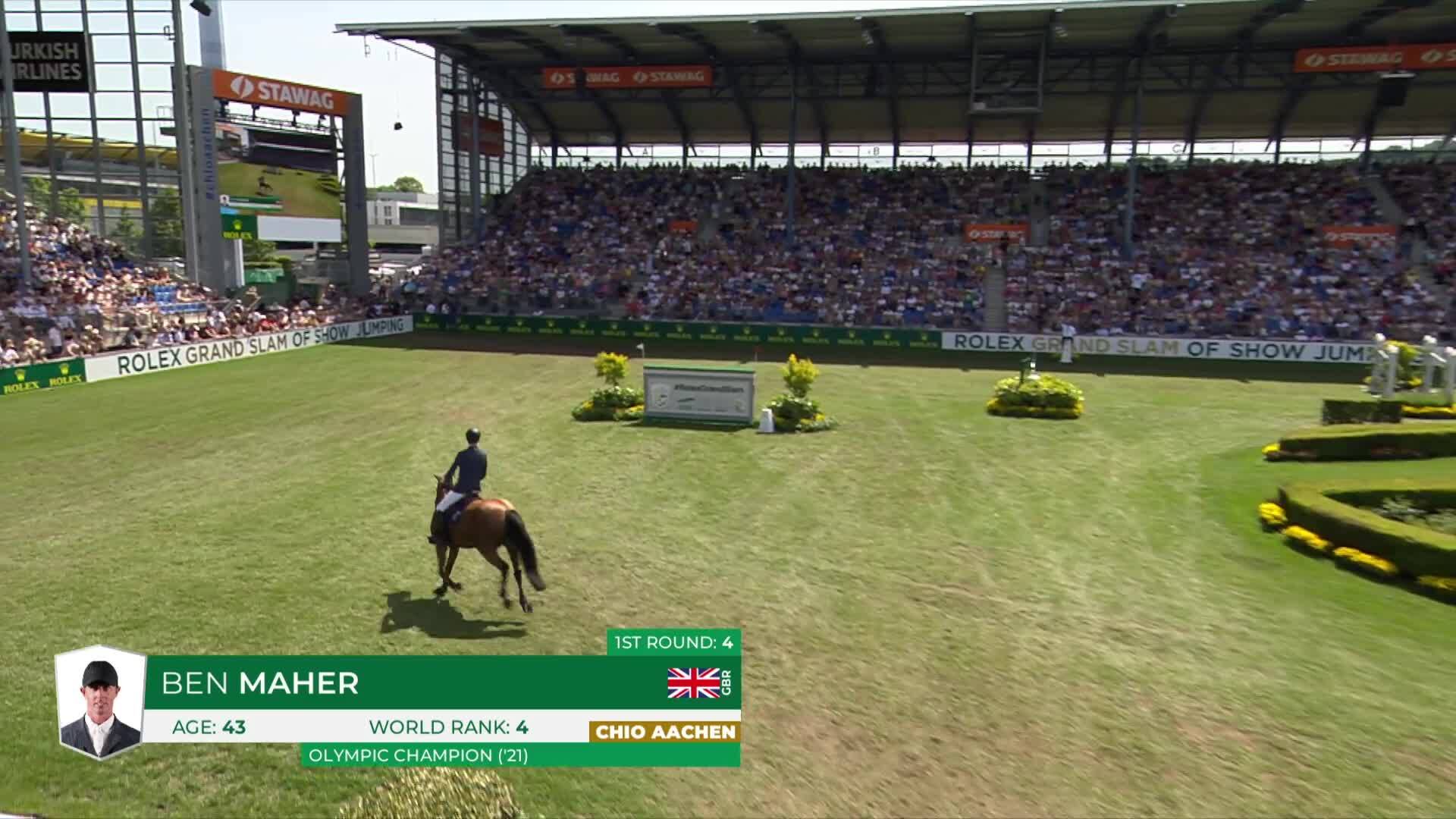Ben Maher with Enjeu de Grisien - TSCHIO Aachen 2026 - Round 2