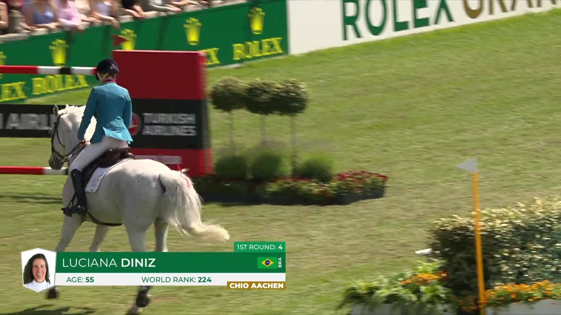 Luciana Diniz with Vertigo du Desert - TSCHIO Aachen 2026 - Round 2