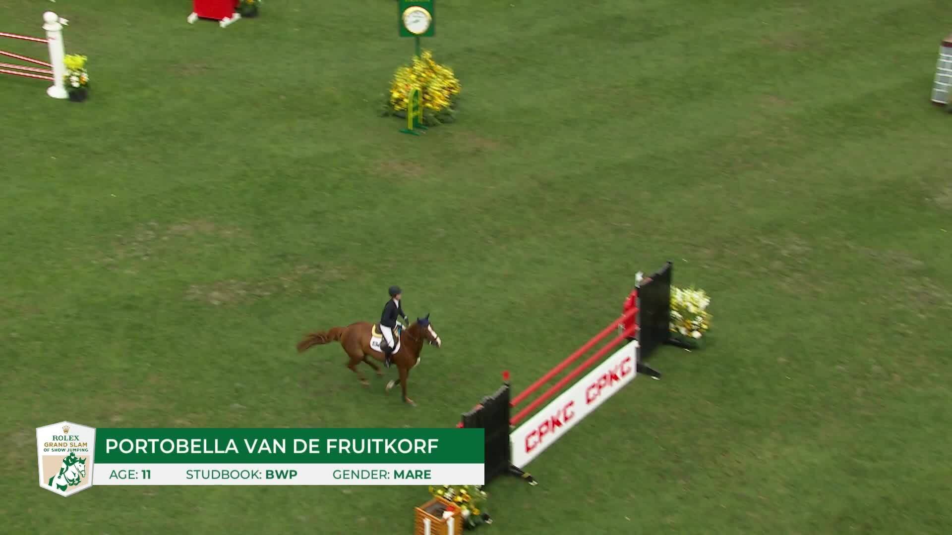 Emilie Conter avec Portobella Van de Fruitkorf - CSIO5* Spruce Meadows 'Masters' 2026 - Manche 1