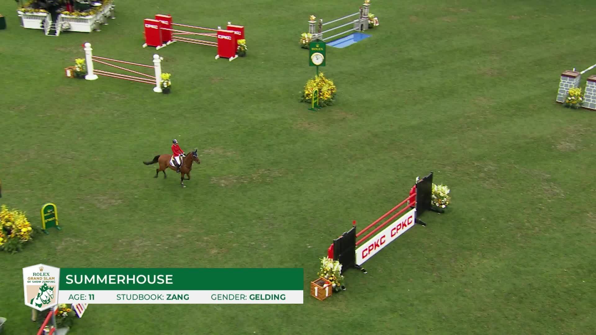 Jessica Mendoza avec Summerhouse - CSIO5* Spruce Meadows 'Masters' 2026 - Manche 1