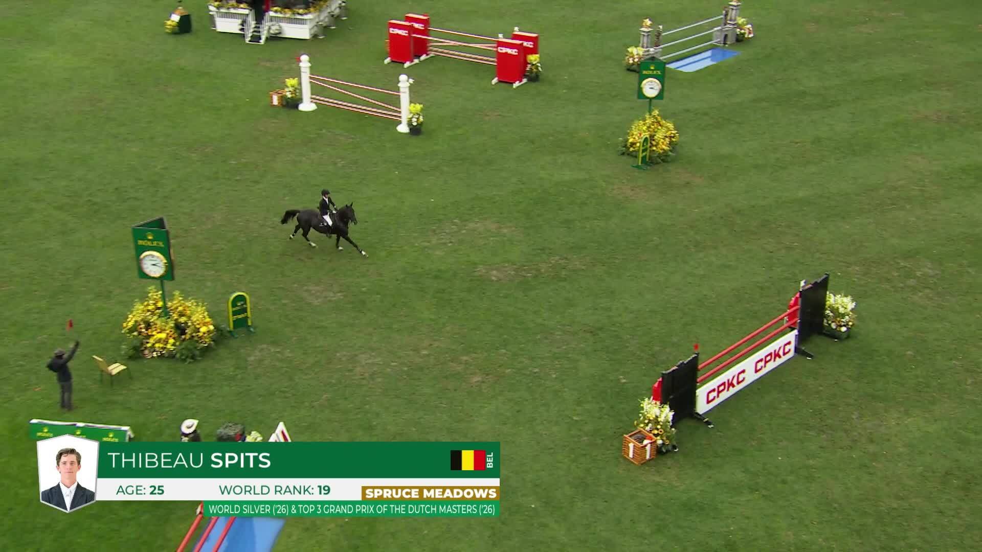 Thibeau Spits avec Impress-k Van't Kattenheye Z - CSIO5* Spruce Meadows 'Masters' 2026 - Manche 1