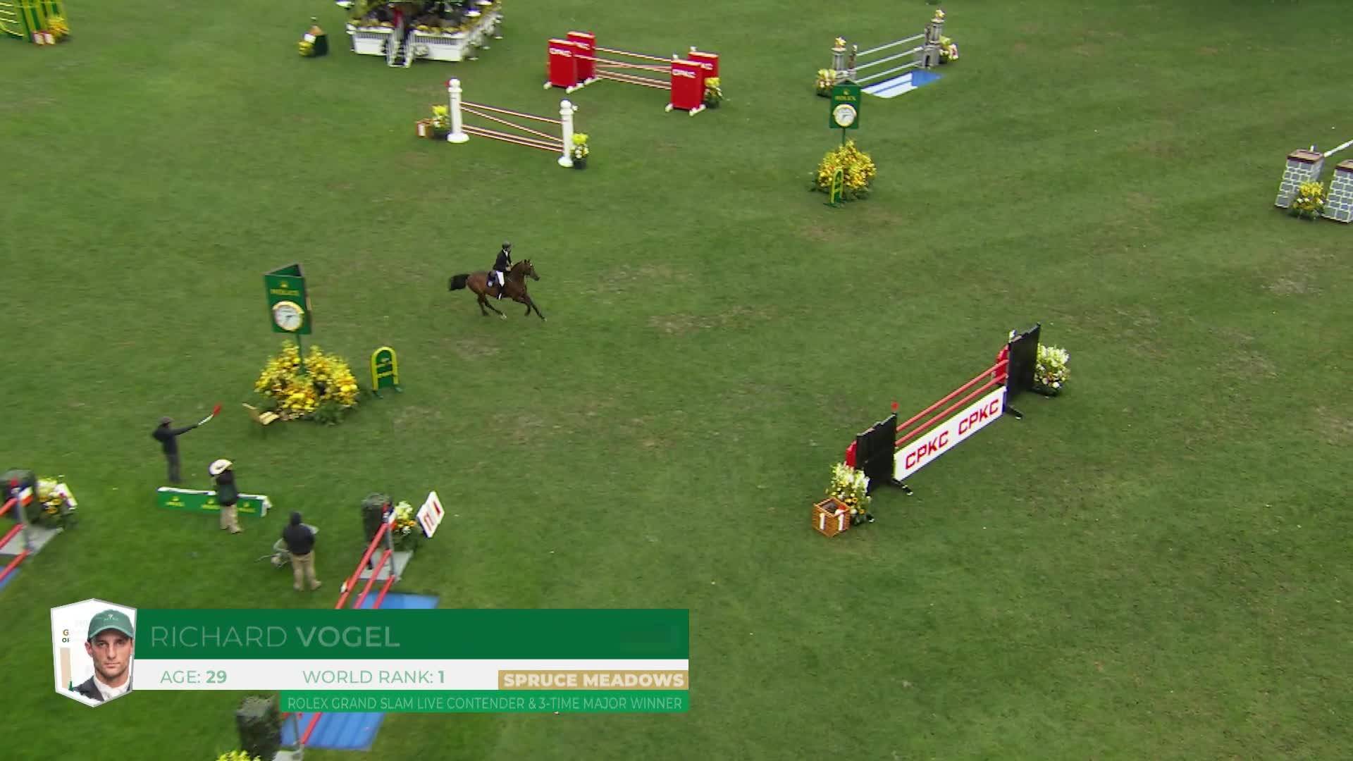 Richard Vogel avec United Touch S - CSIO5* Spruce Meadows 'Masters' 2026 - Manche 1