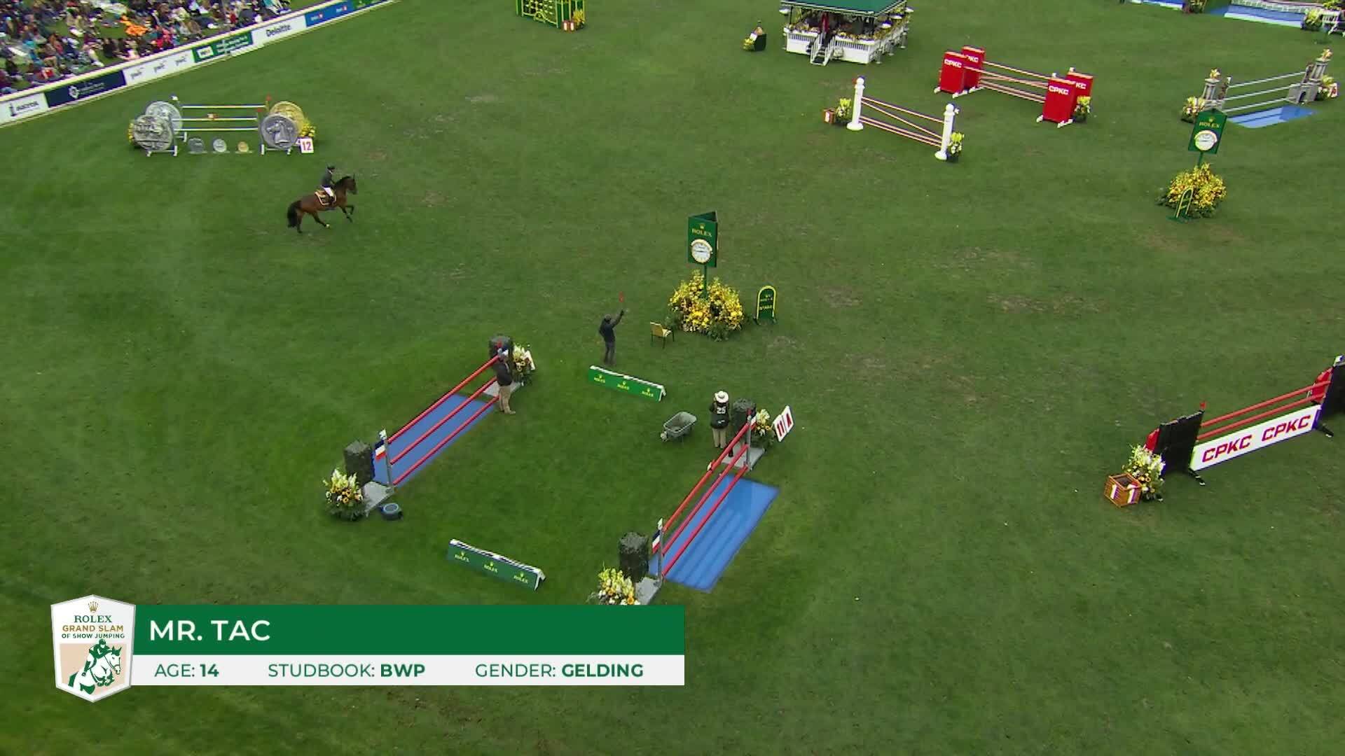Harrie Smolders avec Mr. Tac - CSIO5* Spruce Meadows 'Masters' 2026 - Manche 1