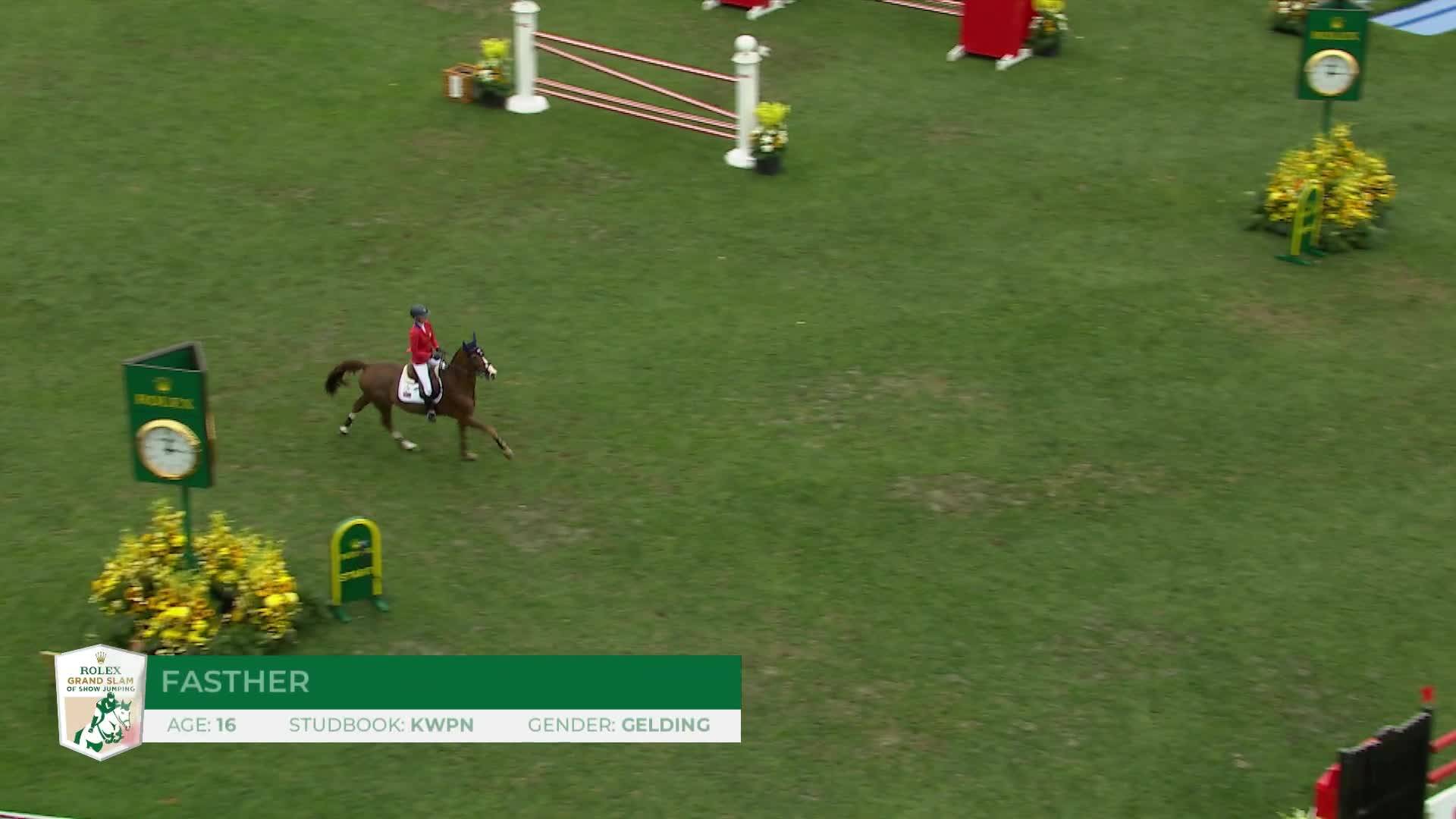 Lillie Keenan avec Fasther - CSIO5* Spruce Meadows 'Masters' 2026 - Manche 1