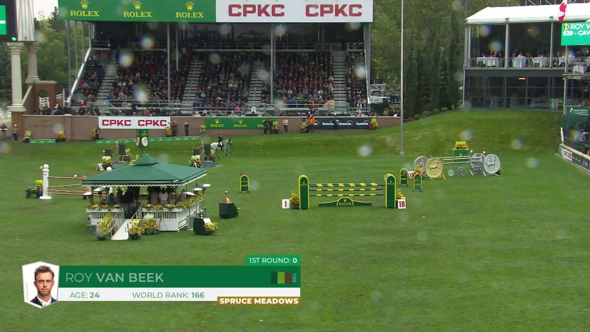 Roy Van Beek avec Cavoiro - H Old - CSIO5* Spruce Meadows 'Masters' 2026 - Manche 2