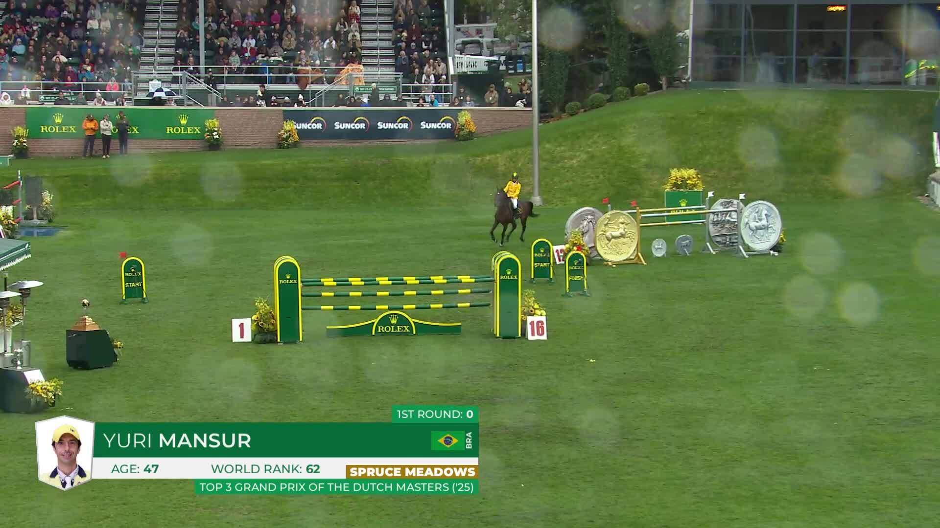 Yuri Mansur with QH Alfons Santo Antonio - CSIO5* Spruce Meadows 'Masters' 2026 - Round 2