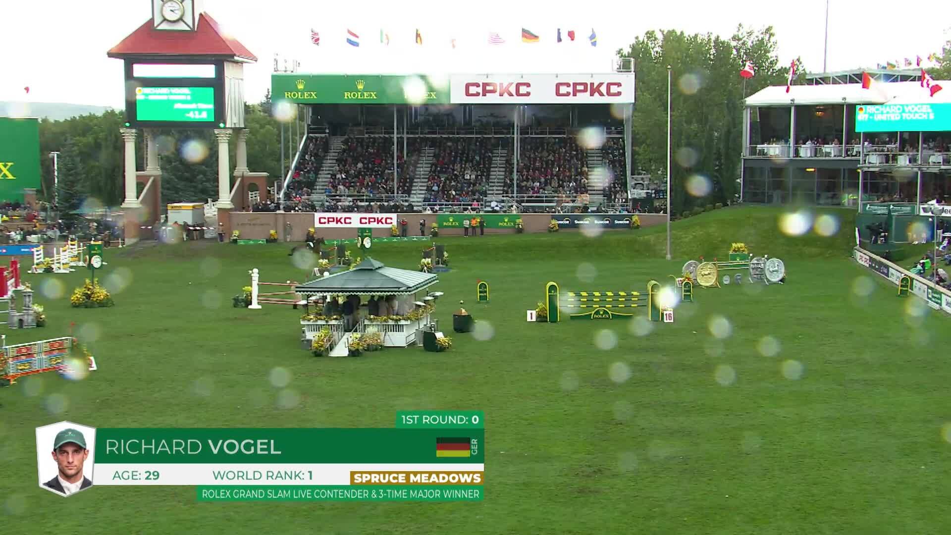 Richard Vogel with United Touch S - CSIO5* Spruce Meadows 'Masters' 2026 - Round 2