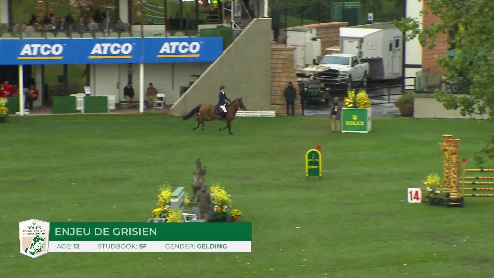 Ben Maher with Enjeu de Grisien - CSIO5* Spruce Meadows 'Masters' 2026 - Jump-off