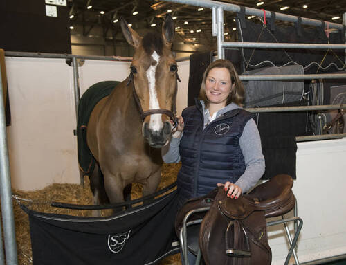 Emma Uusi-Simola, groom de Steve Guerdat avec Albfuehren's Bianca (Photo: Rolex Grand Slam / Kit Houghton)