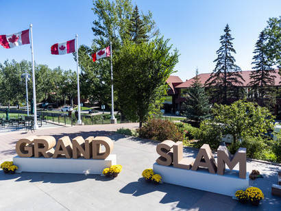 Calgary, Alta Sep, 6, 2022 Preparing for the Masters. Spruce Meadows Masters. Mike Sturk photo.