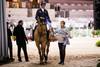 Ben Maher sur Explosion W lors des Prix des Vins de Geneve, accompagnés par Cormac Kenny (Photo: Rolex Grand Slam / Ashley Neuhof)