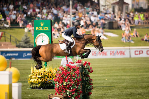 World No.1 Kent Farrington and "Voyeur" at the Spruce Meadows 'Masters' 2017, Photo: Rolex Grand Slam / Ashley Neuhof