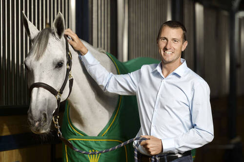 The picture enclosed shows Gregory Wathelet and "Corée", winners of the "Rolex Grand Prix" at CHIO Aachen 2017.